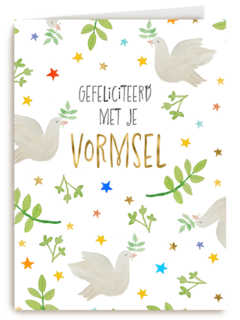 Duiven gefeliciteerd met vormsel
