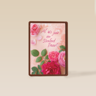 Huwelijkskaart al 40 jaar een stralend paar