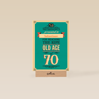 leeftijd zeventig old age