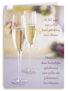 gelukwens op vijftig jaar