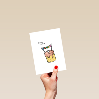 Verjaardagskaart Hoera Het Is Feest Taart