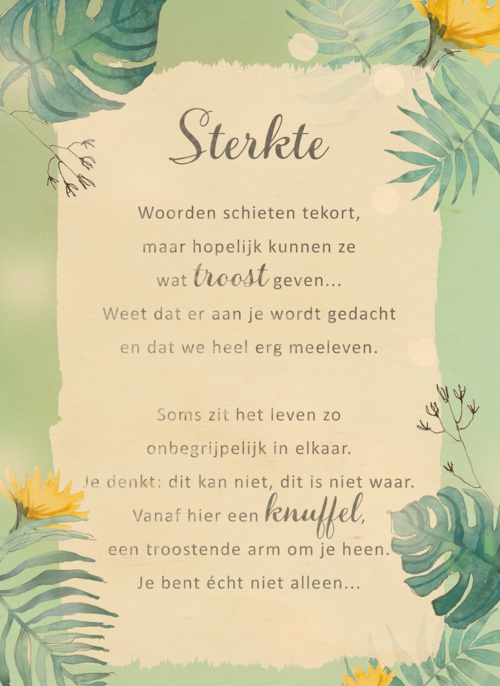 Houten Kaart Condoleance Kaarten Ernstig Ziek | Houten Kaart Hallmark | Condoleance Kaarten Ernstig Ziek | Sterktekaart Troost More Than