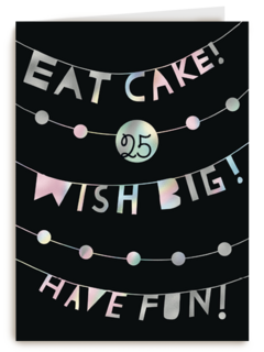 verjaardag leeftijden eat cake wish big have fun