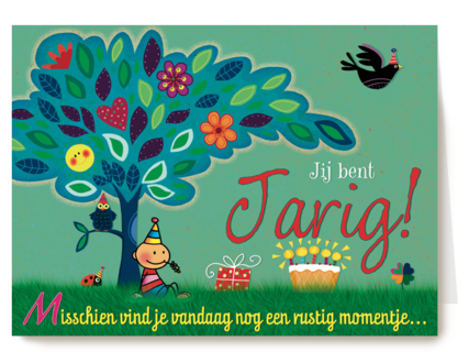 smile kaart jij bent jarig