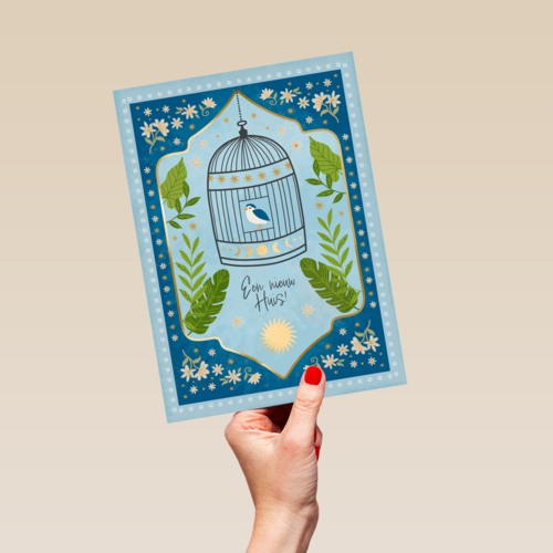 Een nieuw huis symbolic art