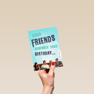 Friends verjaardag te laat