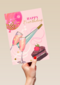 verjaardag kaart happy birthday taart en bubbels