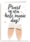 Trouwdagkaart Proost op een hele mooie dag
