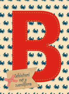 gefeliciteerd met je zwemdiploma B