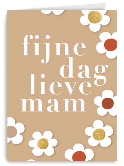 Moederdagkaart fijne dag lieve mam