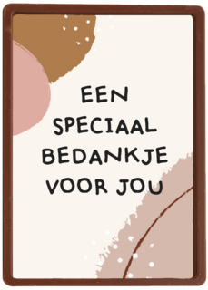 bedanktkaart een speciaal bedankje voor jou