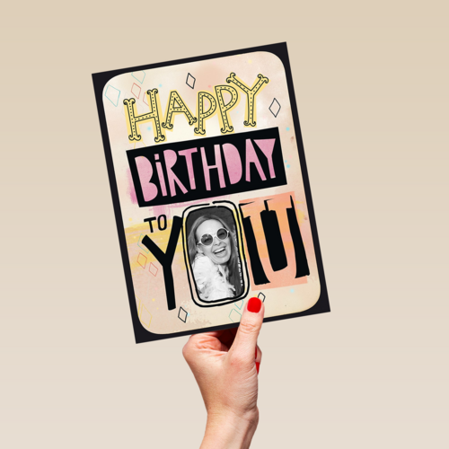 happy birthday met foto in de o