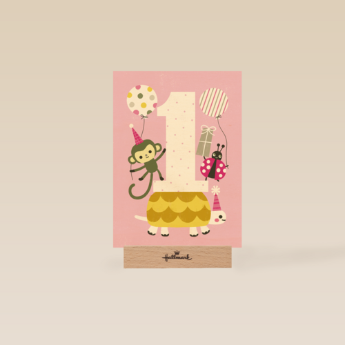 eerste verjaardag roze