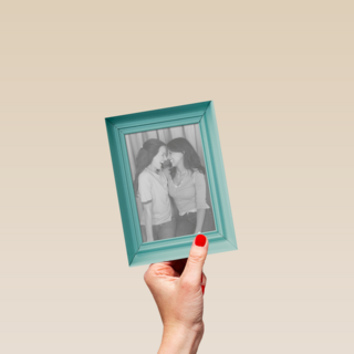 fotokaart staand fotolijst blanco