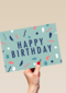 Happy Birthday met confetti
