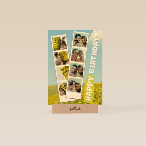 happy birthday met shrek fotokaart