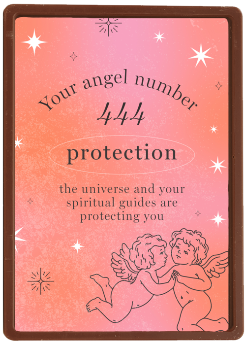 Chocolade Kaart | Hallmark | Angel Numbers 444 Protection Stijlvol