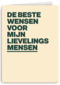Beste wensen lievelingsmensen AndC