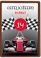 Verjaardagskaart raceauto