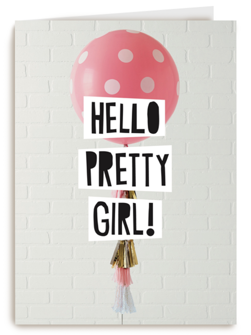 geboorte dochter hello pretty girl