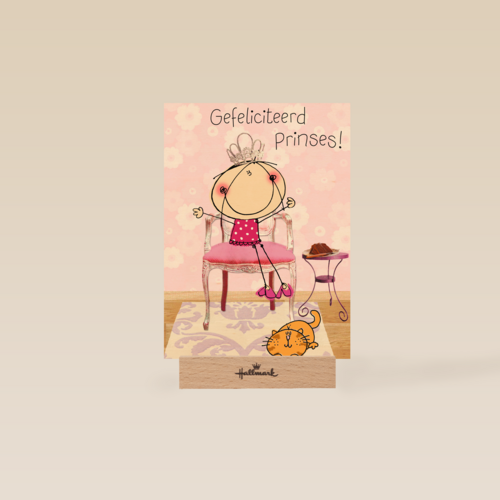 tekening prinses met kat