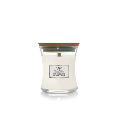 Woodwick Geurkaars Mini White Tea & Jasmin