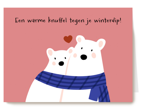 Een warme knuffel tegen je winterdip