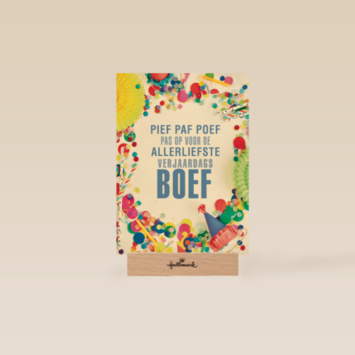 pief paf poef voor de allerliefste kaart