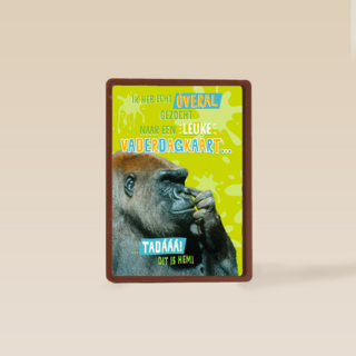 Vaderdagkaart grappig Aap zoekt leuke verjaardagskaart