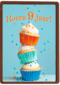 Hoera 9 Jaar cupcakes