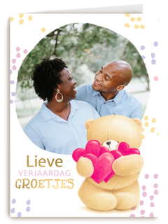 fotokaart verjaardag forever friends lieve verjaardag groetjes