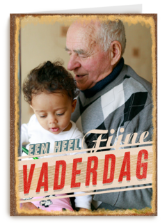 vaderdag fotokaart klassiek een heel fijne vaderdag