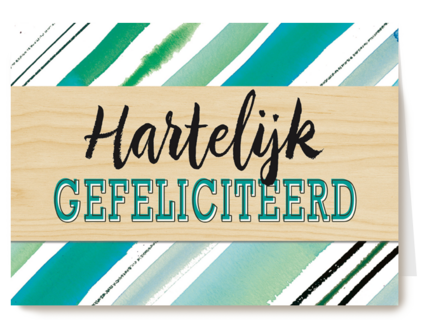 gefeliciteerd groene strepen