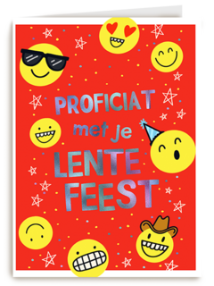 Lentefeest proficiat smileys
