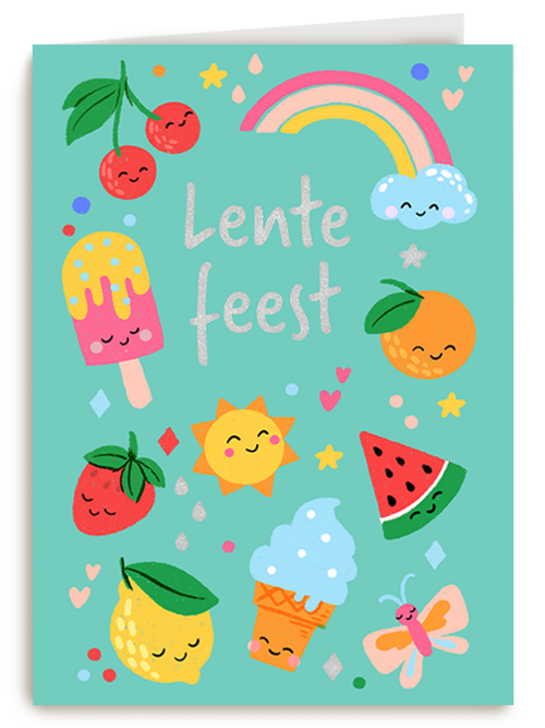 Kaart Hallmark | Lentefeest | Lentefeest Fruit Regenboog