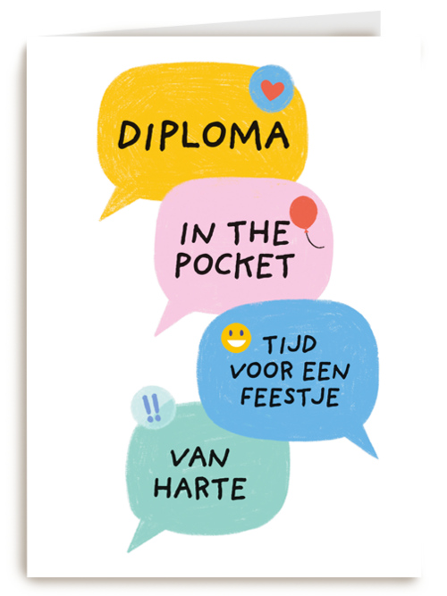 Diploma tijd voor een feestje