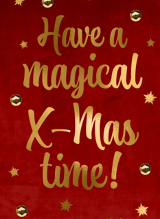 kerstkaart have a magical xmas time