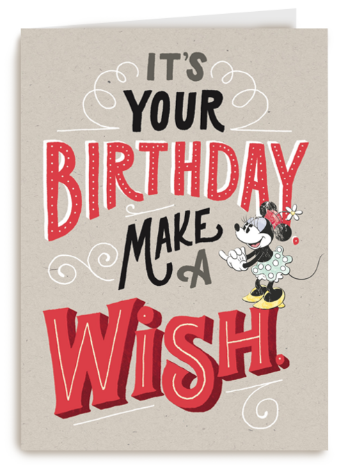 disney its your birthday make a wish minnie mouse