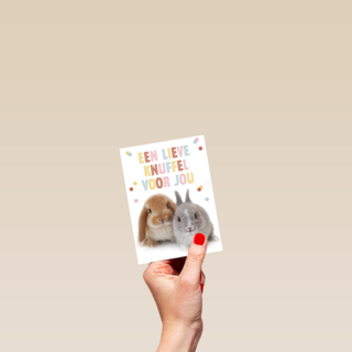 konijntjes een lieve knuffel voor jou