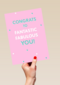 Gefeliciteerdkaart Congrats to fantastic fabulous you