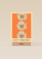 Verjaardagskaart oranje met bloemen