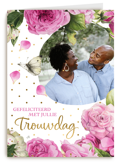 Kaart Hallmark | Huwelijksjubileum | Marjolein Bastin Trouwdag Fotokaart