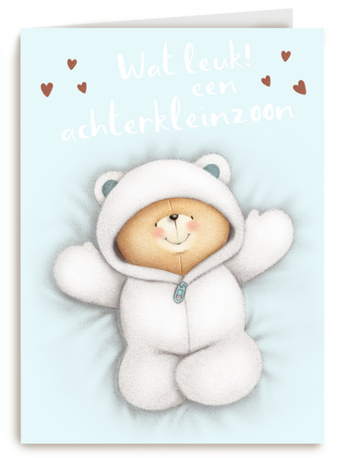 Forever Friends geboortefelicitatie zoon