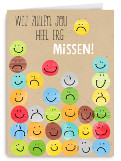 smileys we zullen jou erg missen
