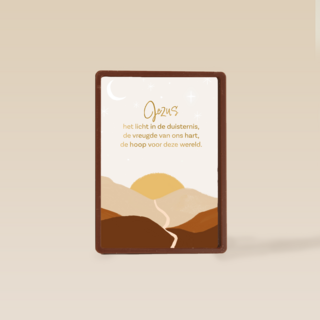 Kerstkaart religieus Jezus