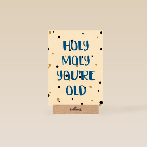 Verjaardag man grappig Holy moly you are old