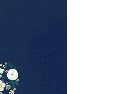 Condoleance kaart hart met bloemen