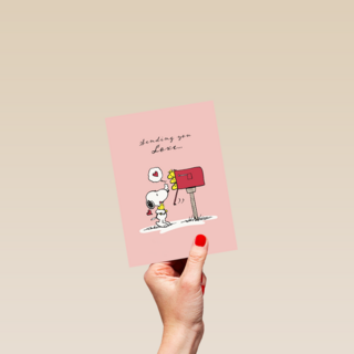 Liefde kaart Snoopy sending you love