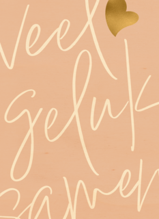 Love Story Veel Geluk Samen Roze