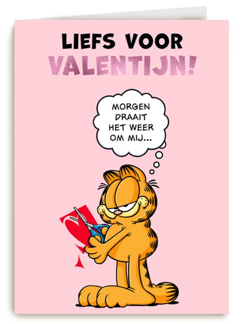Garfield Liefs voor Valentijn